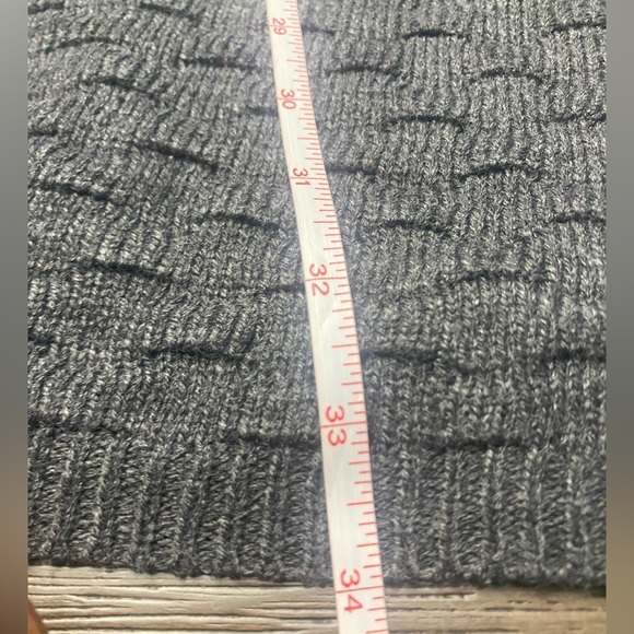 Anthropologie Elodie Knitted  M Women Dark Gray Scoop Neck A-Line Sweater Dress - Picture 5 of 5